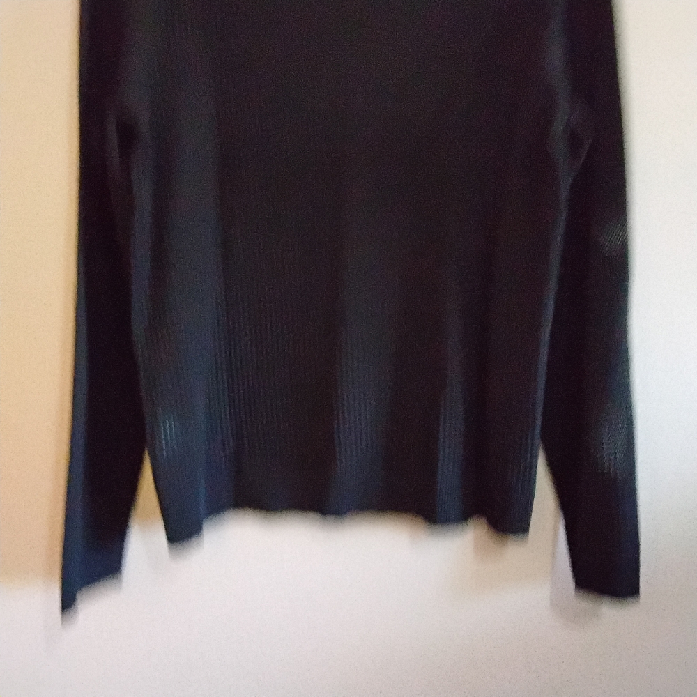 Reitmans Black Rib Open Knit Weave Crew Neck Sweater – Large (Tagged XXL) NWoT - Picture 13 of 16